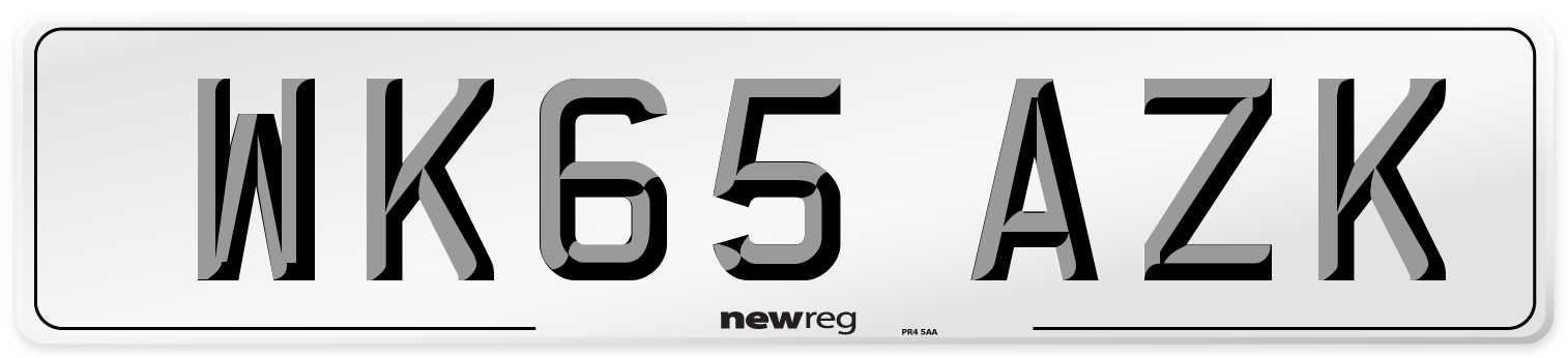 WK65 AZK Number Plate from New Reg